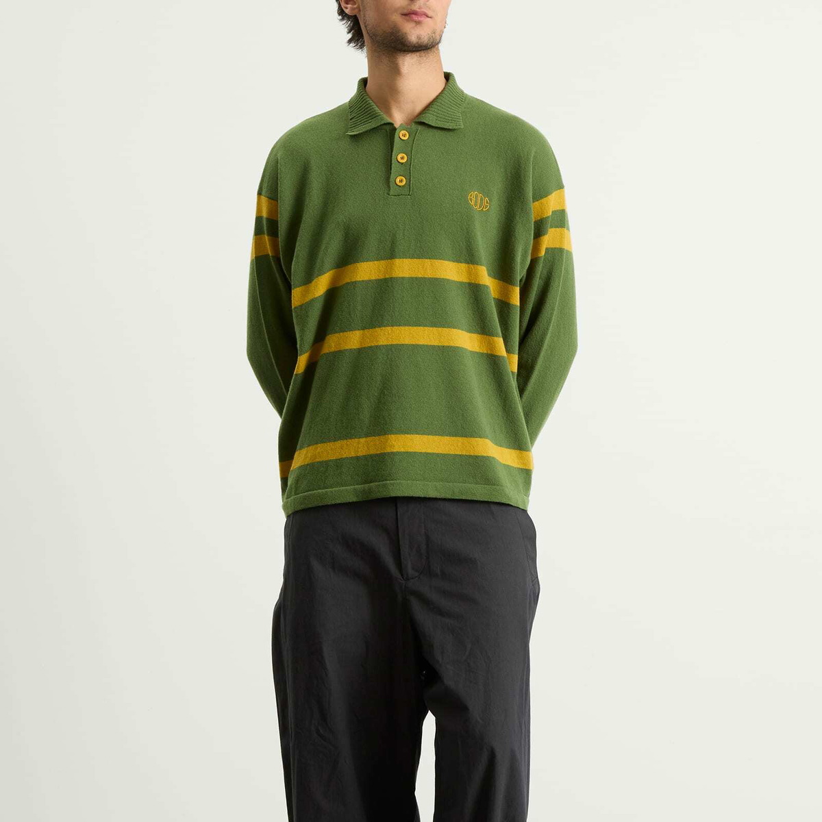 Bode Men's Regis Polo in Green