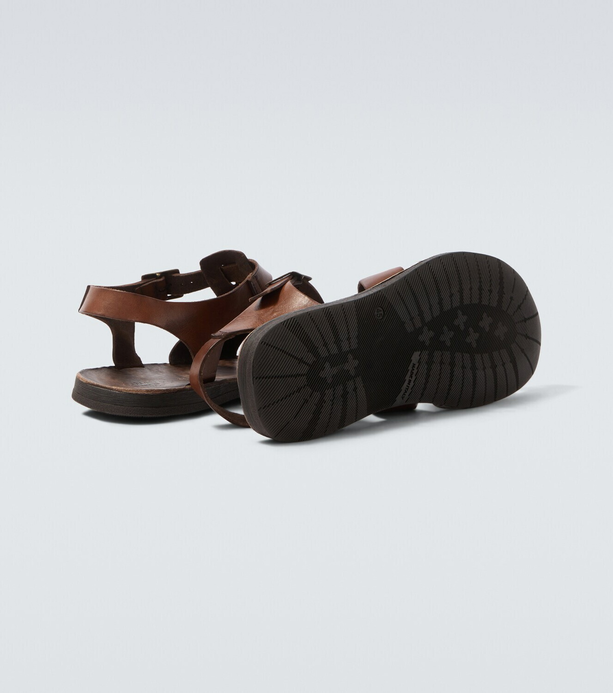 Sabah Porto leather fisherman sandals