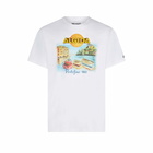 MC2 Saint Barth Man Cotton T-shirt With Algida Portofino Print | Algida® Special Edition