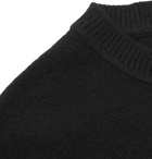 Maison Kitsuné - Logo-Appliquéd Wool Sweater - Black