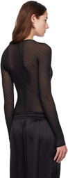 WARDROBE.NYC Black Rosie Huntington-Whiteley Edition Web Bodysuit