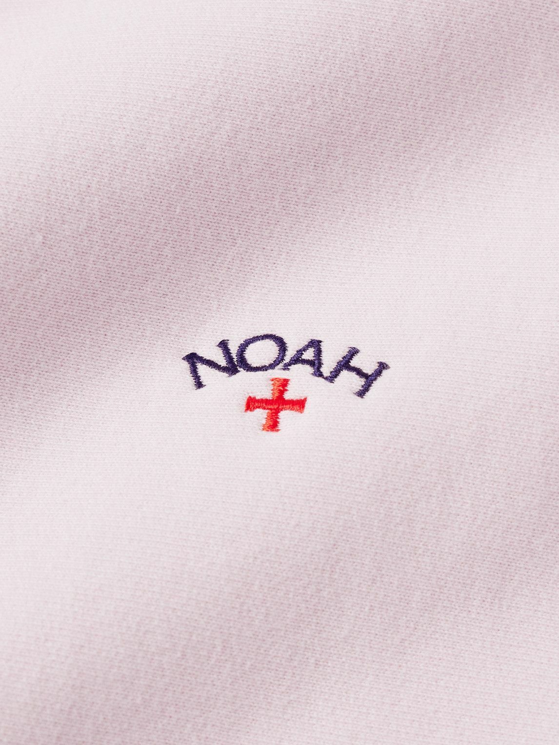 Noah - Logo-Embroidered Cotton-Jersey Sweatshirt - Pink