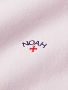 Noah - Logo-Embroidered Cotton-Jersey Sweatshirt - Pink