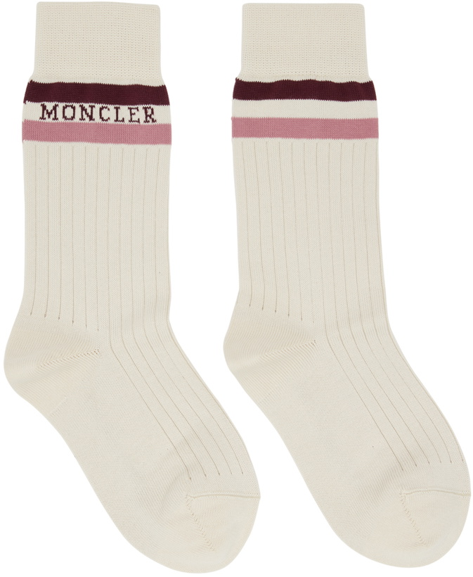 Photo: Moncler Off-White Logo Socks