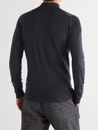 John Smedley - Harcourt Mock-Neck Merino Wool Sweater - Gray