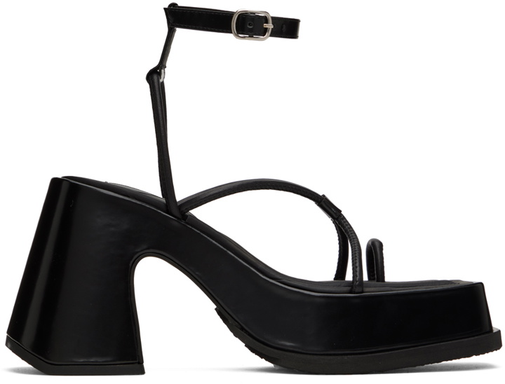 Photo: Eytys Black Olympia Heeled Sandals