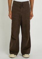 Entire Studios Barren Wide-leg Denim Cargo Trousers Brown
