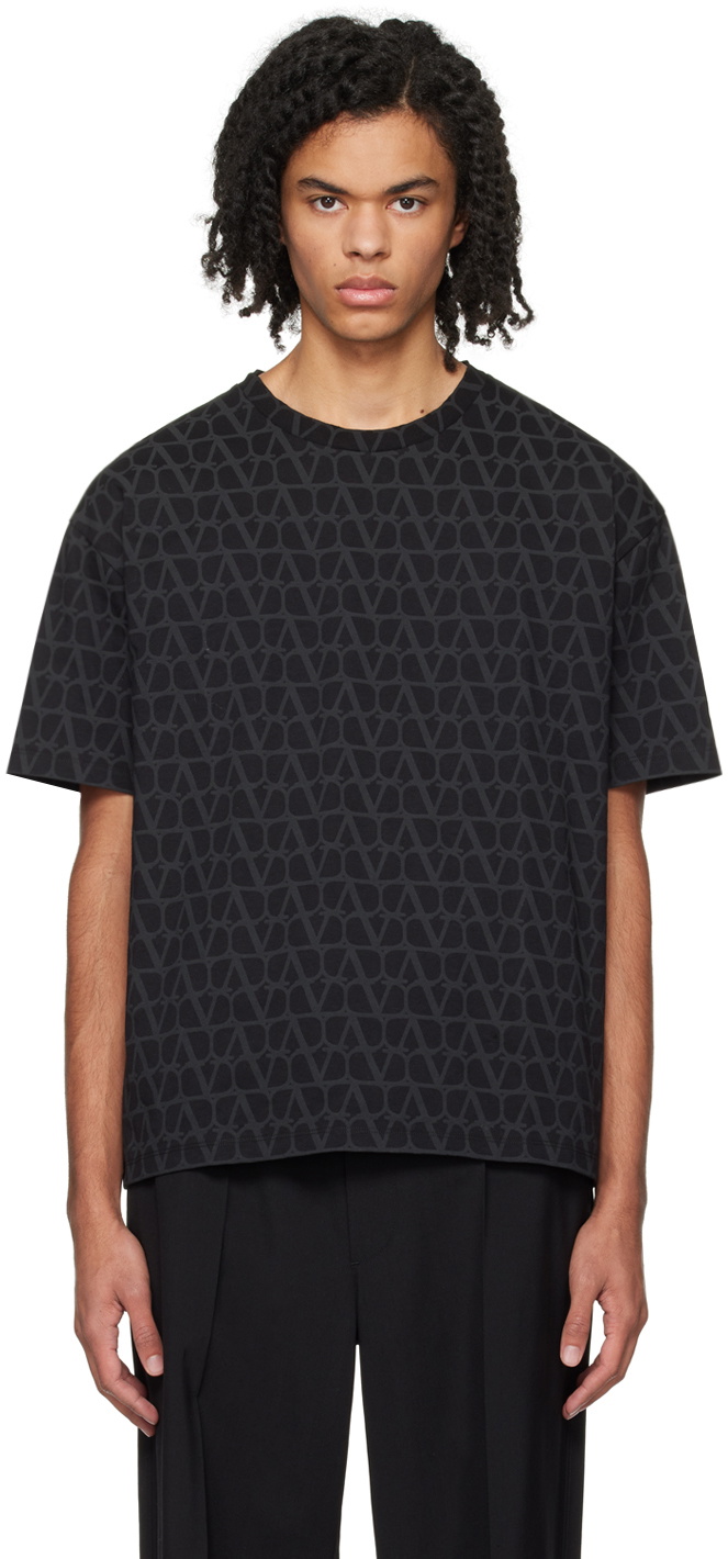 Valentino black 2025 t shirt