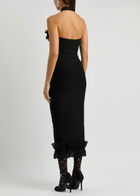 Self-portrait X Christopher Kane Lace-trimmed Midi Dress Black