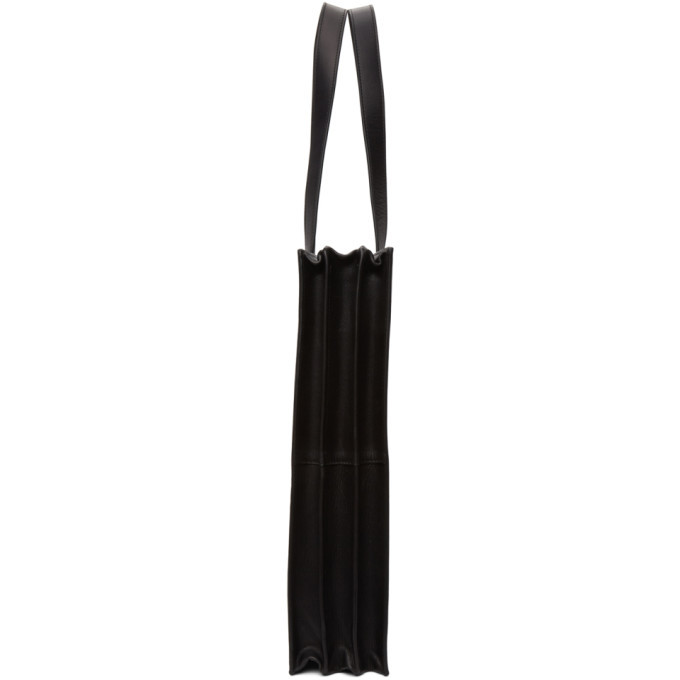 Y/Project Y Project Black Leather Accordion Tote Bag, $632, farfetch.com