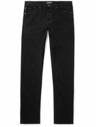 TOM FORD - Slim-Fit Cotton-Blend Moleskin Trousers - Black