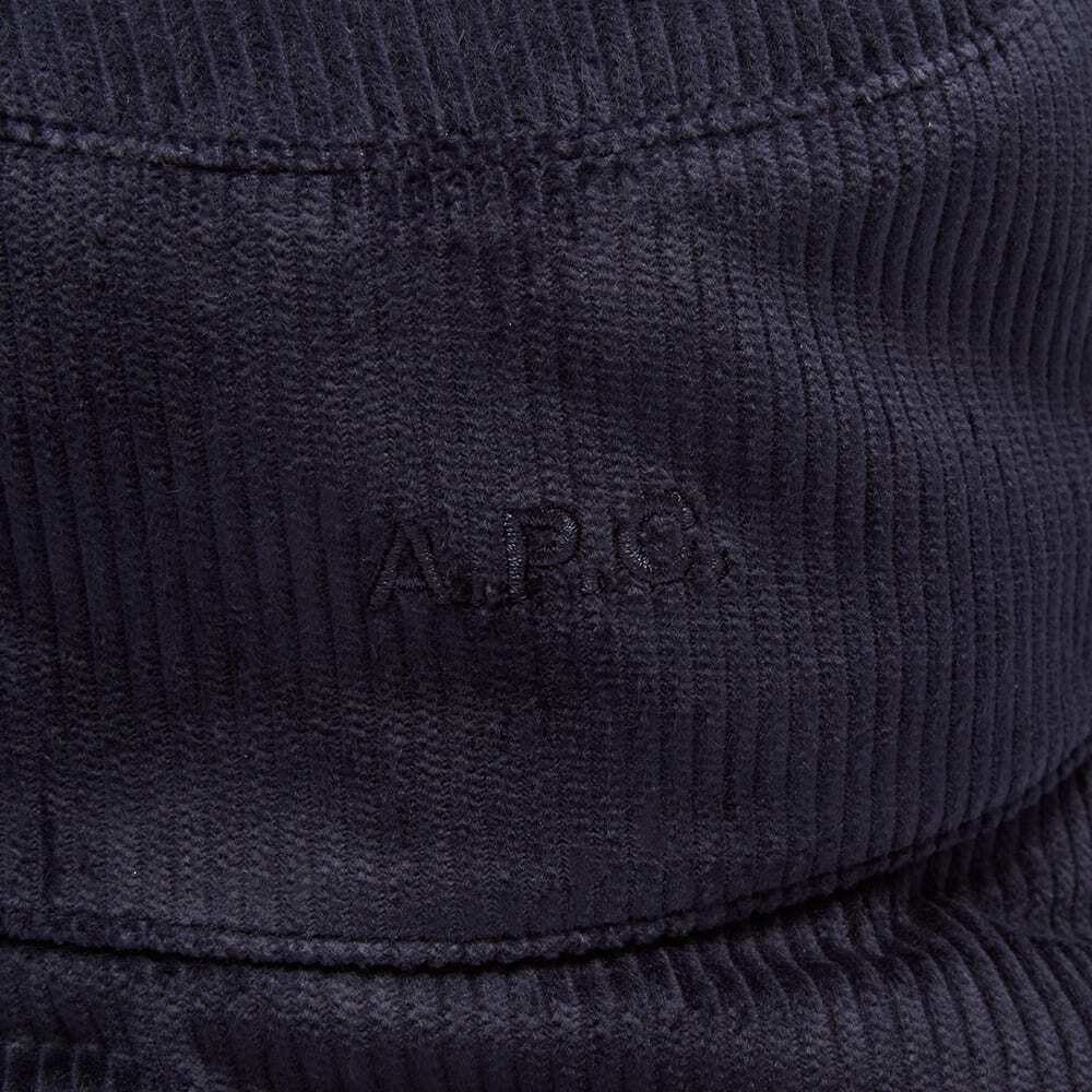 A.P.C. Alex Corduroy Bucket Hat in Dark Navy A.P.C display picture 2