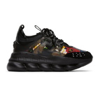 Versace SSENSE Exclusive Black Printed Chain Reaction Sneakers