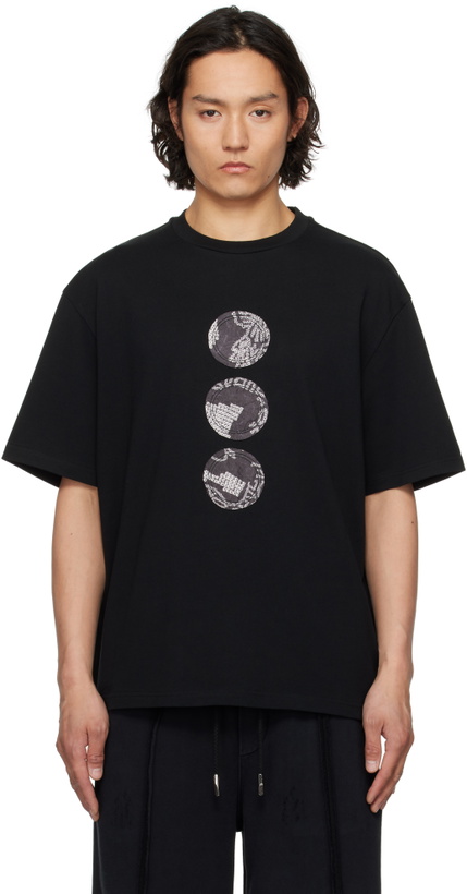 Photo: Feng Chen Wang Black Yu Zu Xie Patch T-shirt