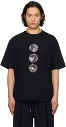 Feng Chen Wang Black Yu Zu Xie Patch T-shirt