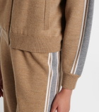 Fusalp Benada striped wool-blend jacket