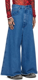 LU'U DAN Blue Cropped Jeans