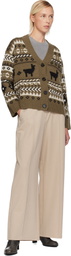 Weekend Max Mara Brown Ovatta Cardigan
