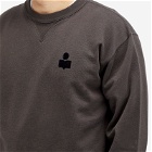 Isabel Marant Men's Mike Small Logo Sweatshirt in Faded Black