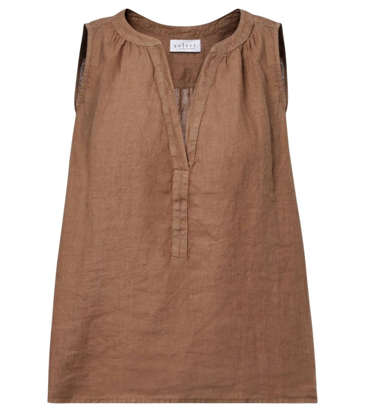Photo: Velvet Tacy linen tank top