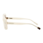 Doublet White Square Flame Sunglasses