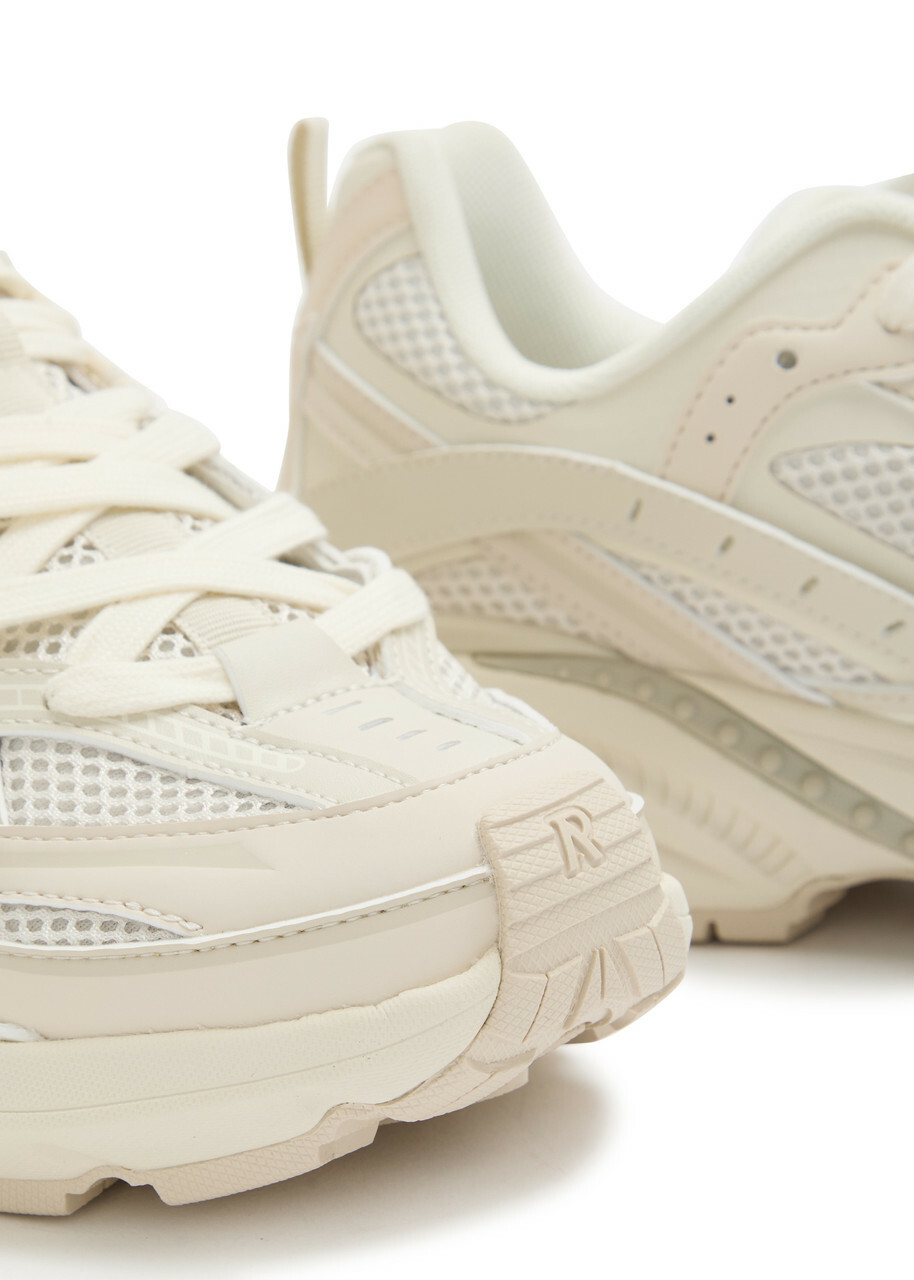 Represent Storm Panelled Mesh Trainers Off White
