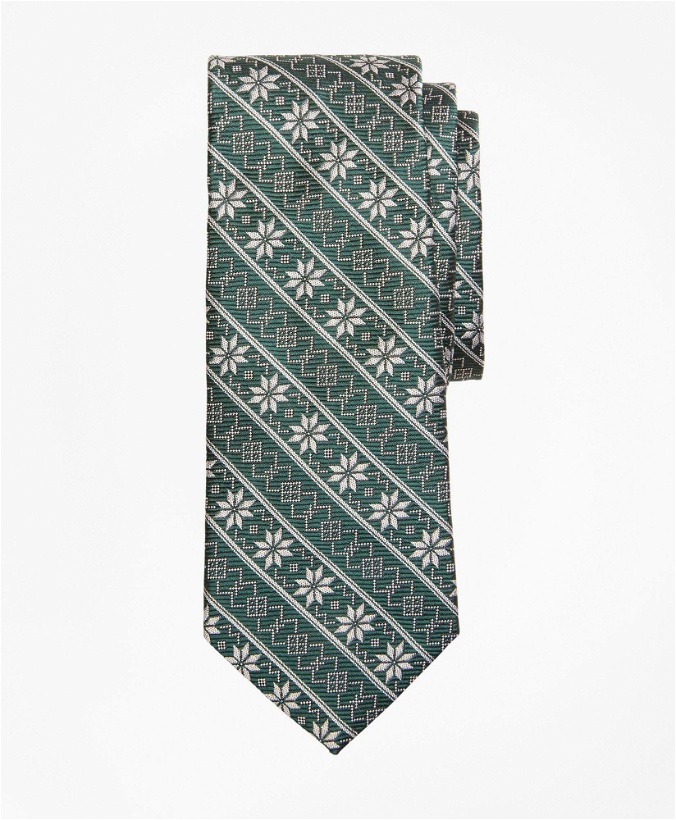 Photo: Brooks Brothers Boys Snowflake Print Tie | Green