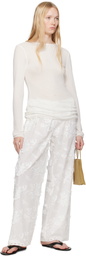 The Garment White Jewell Straight Trousers