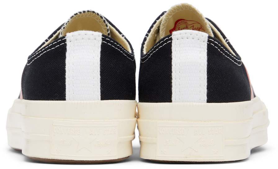 COMME des GARÇONS PLAY Black Converse Edition Half Heart Chuck 70 Low Sneakers
