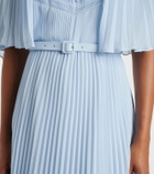 Self-Portrait Caped chiffon midi dress