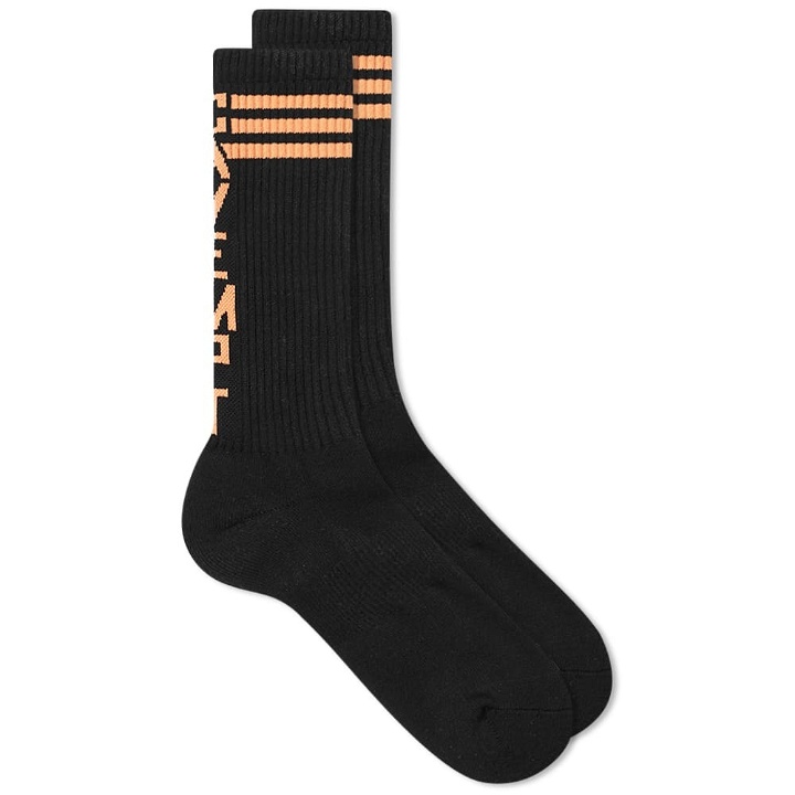 Photo: Cav Empt Logo Sock Black & Orange