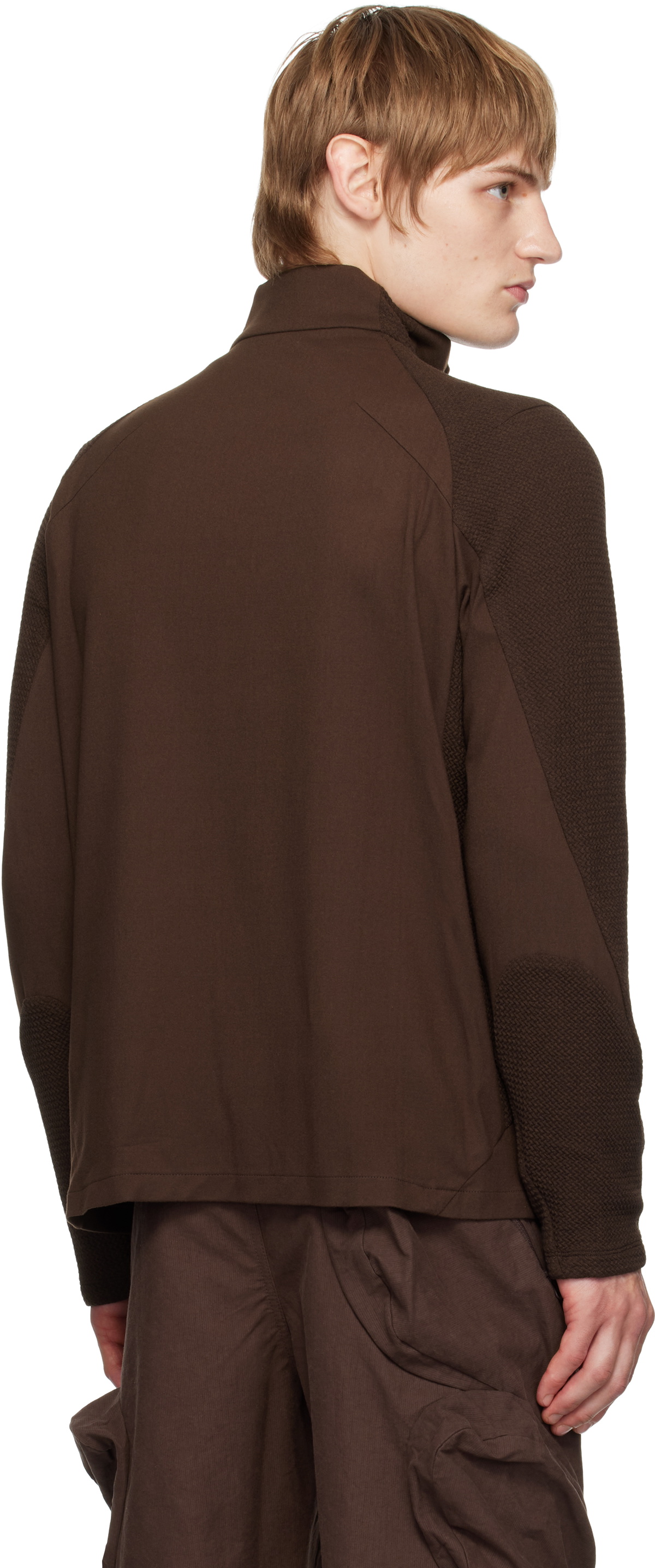 POST ARCHIVE FACTION (PAF) SSENSE Exclusive Brown 7.0 Right Sweatshirt