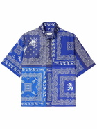 Givenchy - Disney Oswald Bandana-Print Cotton-Poplin Zip-Up Shirt - Blue