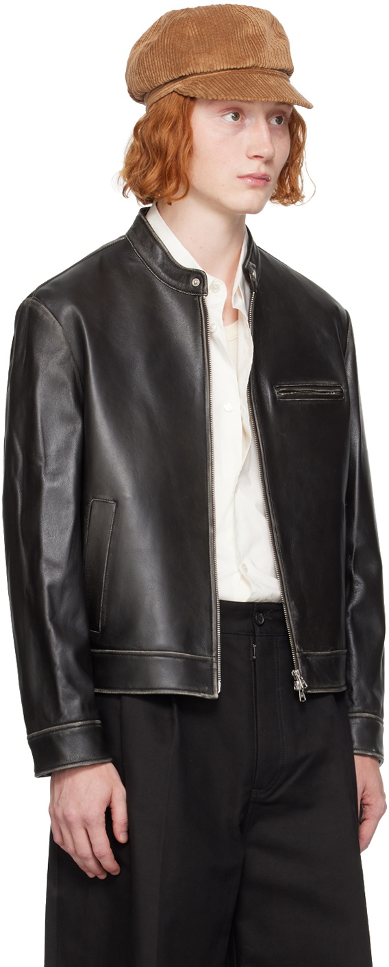 Dunst Brown Racing Leather Jacket