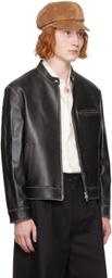 Dunst Brown Racing Leather Jacket
