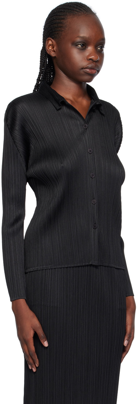 Pleats Please Issey Miyake Black Basics Blouse Pleats Please Issey  