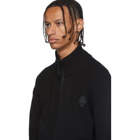 A-Cold-Wall* Black Merino Zip-Up Sweater