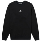 MASTERMIND WORLD Embroidered Skull Logo Crew Sweat