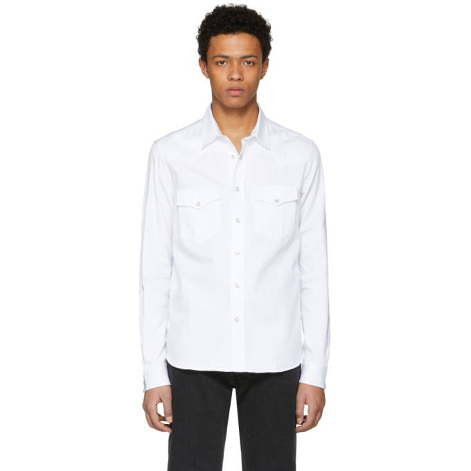 Photo: AMI Alexandre Mattiussi White Button-Down Shirt