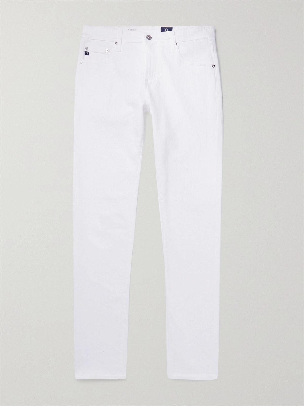 Photo: AG JEANS - Dylan Skinny-Fit Stretch-Denim Jeans - White - 28