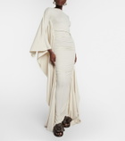 Acne Studios Draped jersey gown