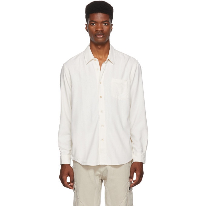 Our Legacy White Silk Classic Shirt Our Legacy