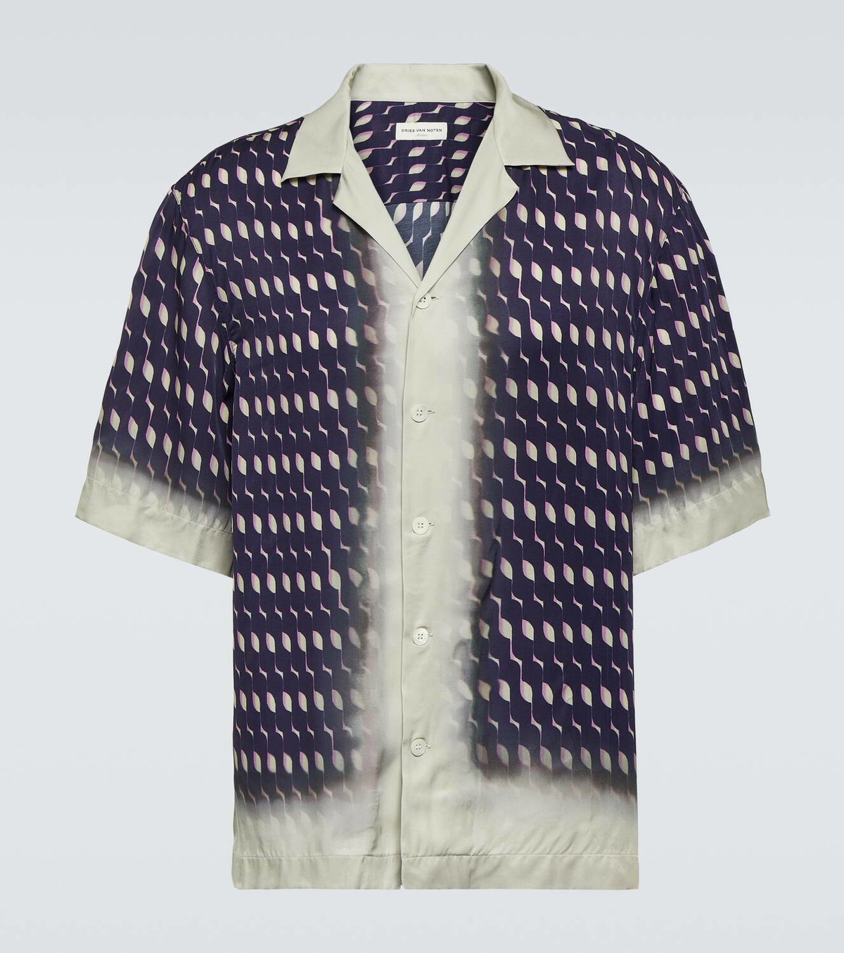 Dries Van Noten Printed bowling shirt