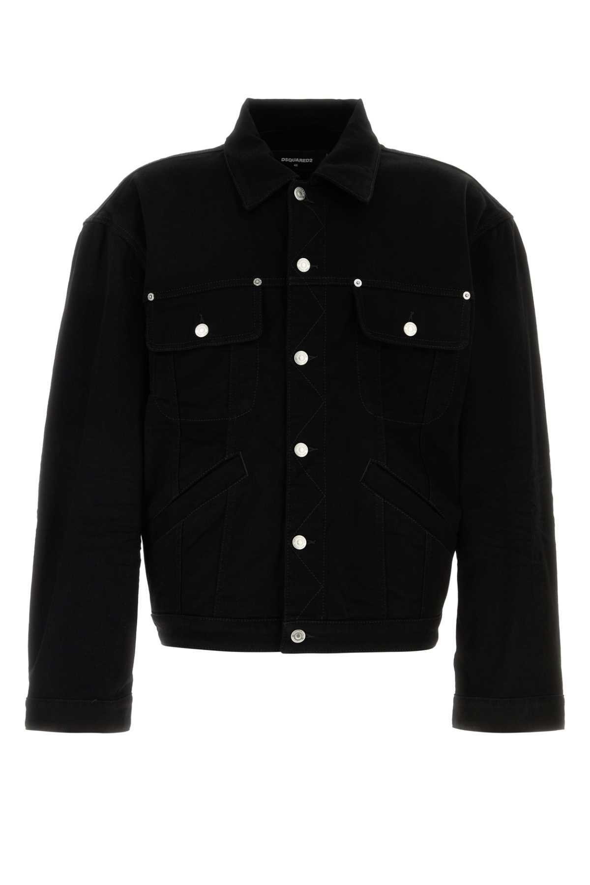 ★Dsquared2★Medium Heritage Rammendo Wash Jean Jacket★ Medium Heritage Rammendo Wash Jean Jacket