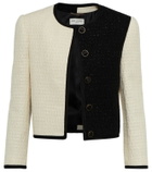 Saint Laurent Colorblock tweed jacket