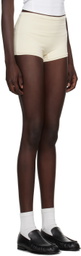 ÉTERNE White High-Rise Shorts