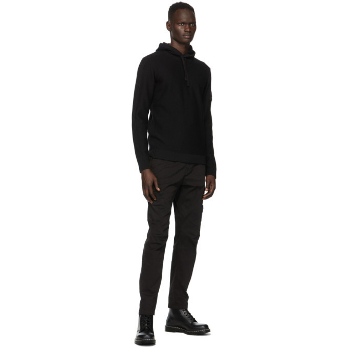 Stone Island Shadow Project Black Wool Hoodie Stone Island Shadow