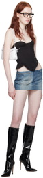 Fancì Club Blue Superb Denim Miniskirt