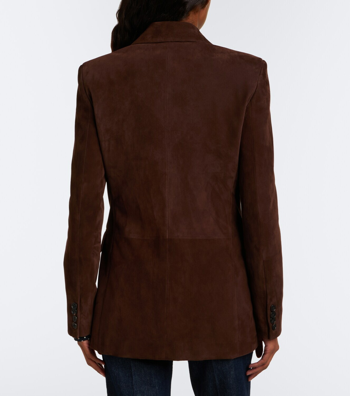 Ralph Lauren Collection Ramona double-breasted suede blazer