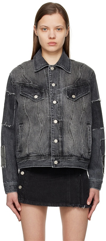 Photo: Andersson Bell Gray Patchwork Denim Jacket